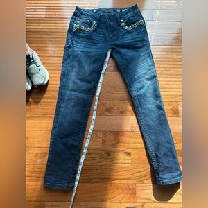 Miss Me Jeans with Pearl Pocket Detail